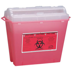 SHARPS-A-GATOR 5 QUART SIZE RED CONTAINER - Sharps Container